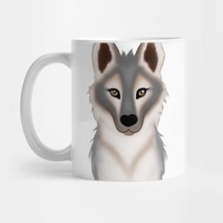 Cute Wolf Drawing Mug